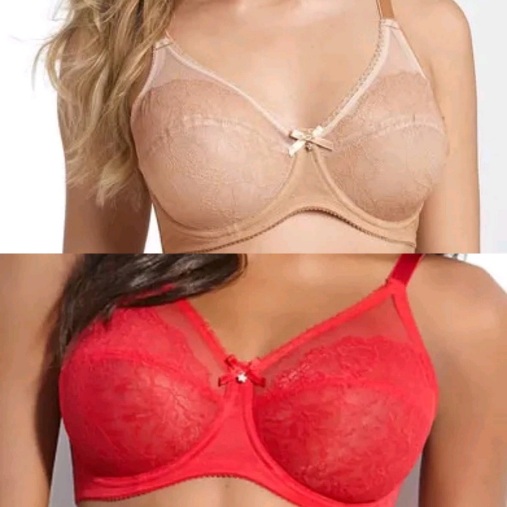 Lot of 2 Wacoal 855186 Retro Chic Bra 36DDD